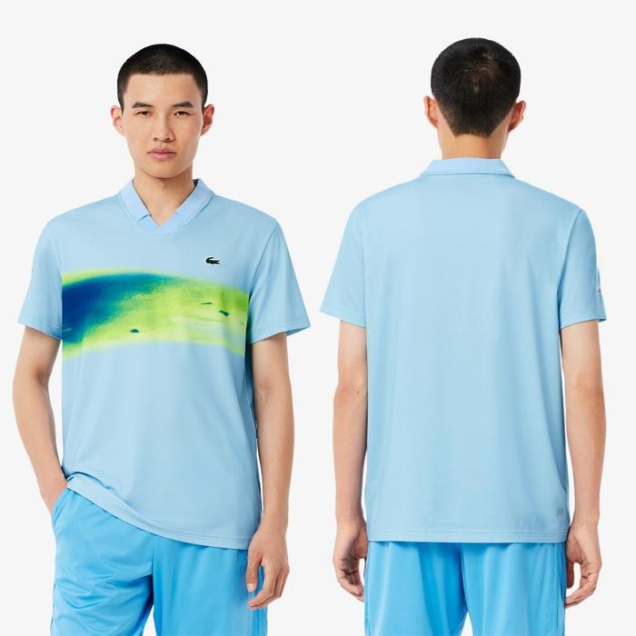 Baju Kaos Polo Lacoste Tennis X Daniil Medvedev Polo Shirt Men Pria Original High Quality