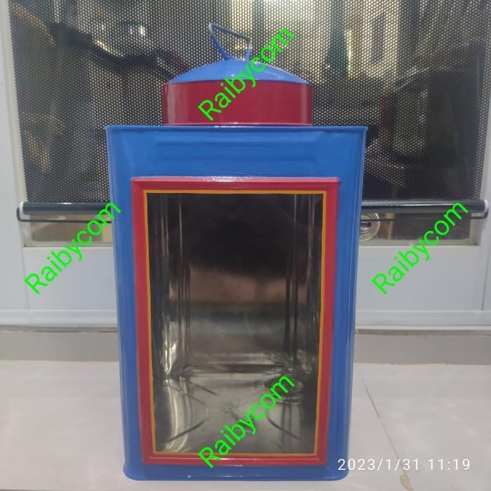 SALE TERHOTT KALENG KERUPUK JADUL WARUNG BLEK TOPLES KACA KRUPUK PUTIH BESAR 23X35 - KALENG SAJA