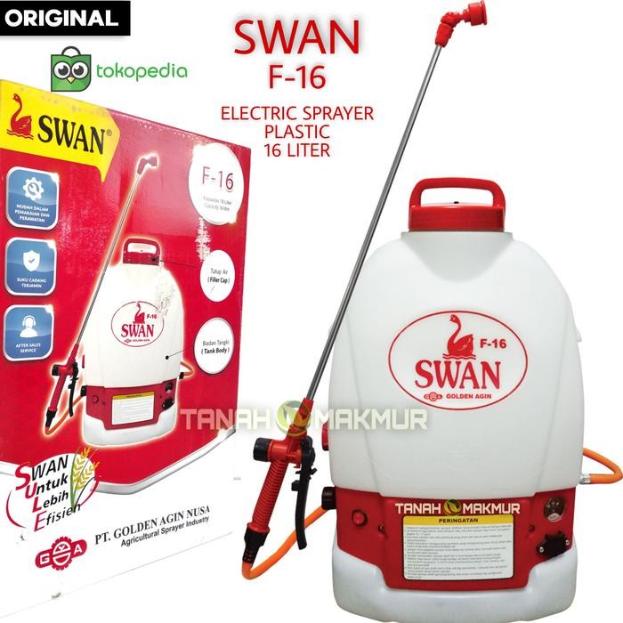 Swan F16 Elektrik Sprayer Semprotan Alat Semprot Pertanian Kebun Hama