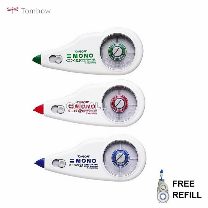 

tombow correction tape refillable ct-cx free ct-cr kode 269