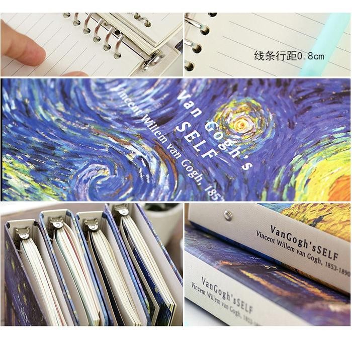 

BINDER B5 VANGOGH, VINTAGE DAN TIME KODE 103