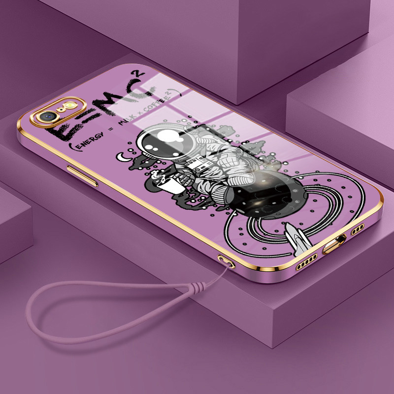 Casing Hp Untuk OPPO A71 A71K Case Astronot Kasing Softcase mata Kesing baru lunak pelindung silikon