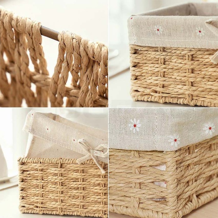 Kotak Rotan Storage Rattan Storage Basket Keranjang Serbaguna Storage