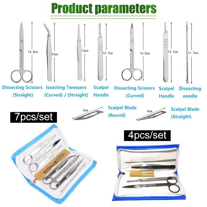 

7Buah/Set Lab Disecting Kit Anatomy Biological Sample Alat Bedah