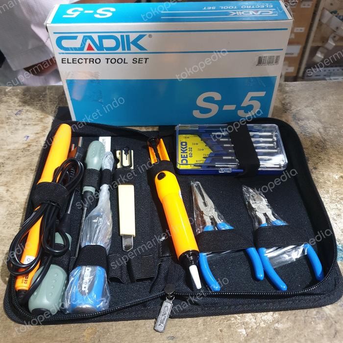 Cadik S5 electrical tool kit set elektronik toolset S-5 electric Asli