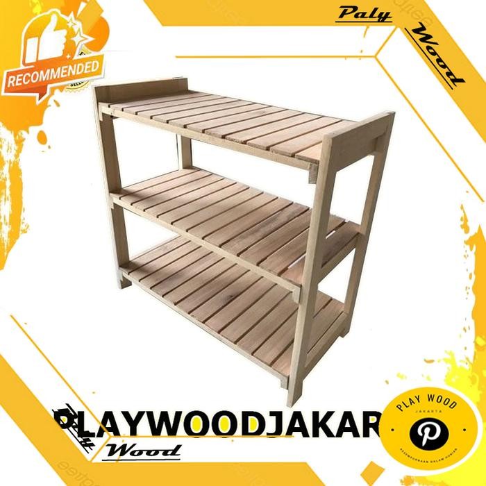Rak sepatu kayu rak sendal Rak sandal