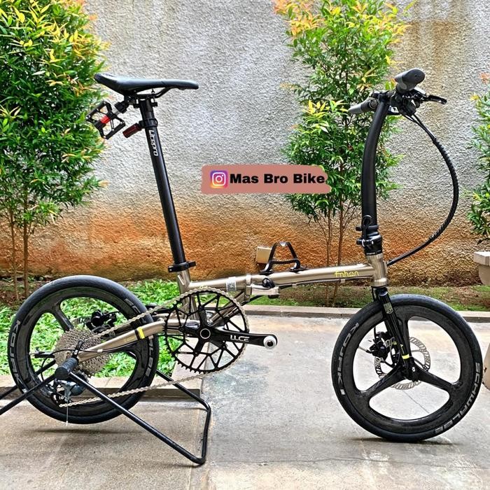 fnhon gust disc brake shimano 1 x 10 speed Titanium spek terbaik