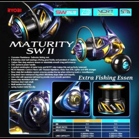 Reel Ryobi Maturity SW II 1000/2000/3000/4000/6000 Hpx - Power Handle