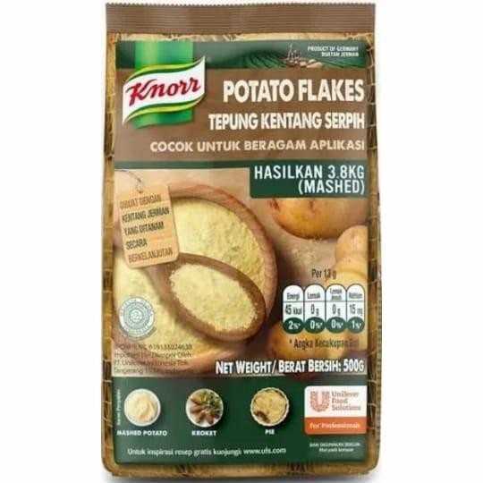 

Knorr potato flakes 500gr import malaysia ORIGINAL