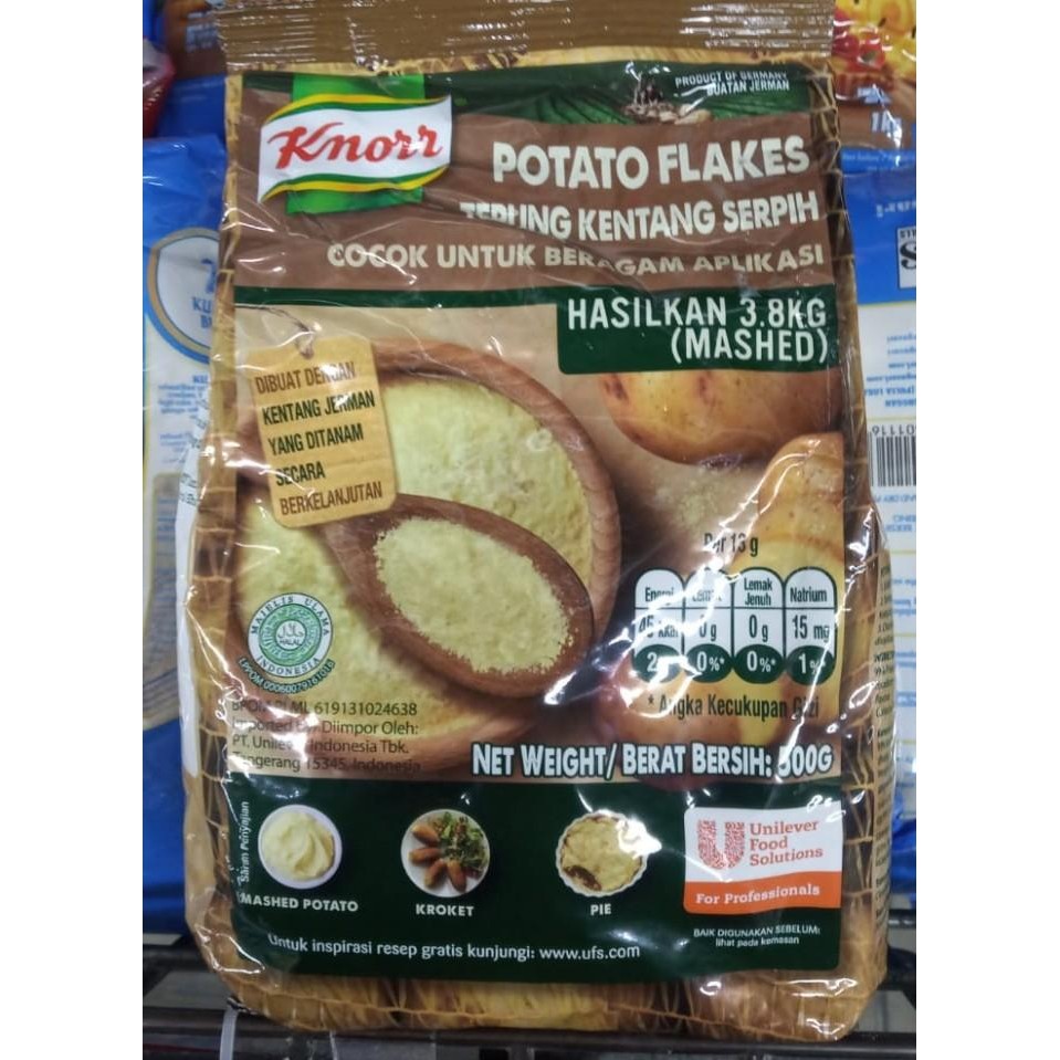 

KNORR POTATO FLAKES 500GR TEPUNG KENTANG SERPIH - MURAH