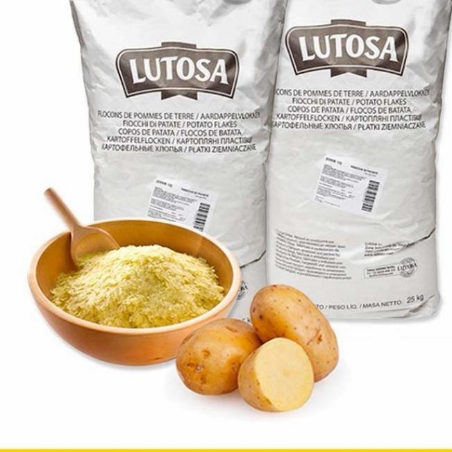 

Tepung Kentang Flakes Lutosa import Belgium repack 500gram