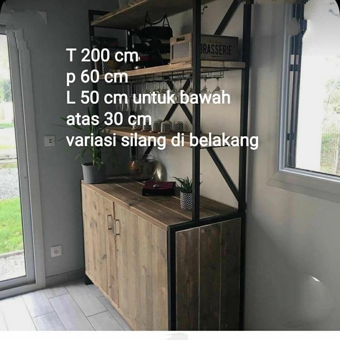 PREMIUM lemari rak dapur industrial