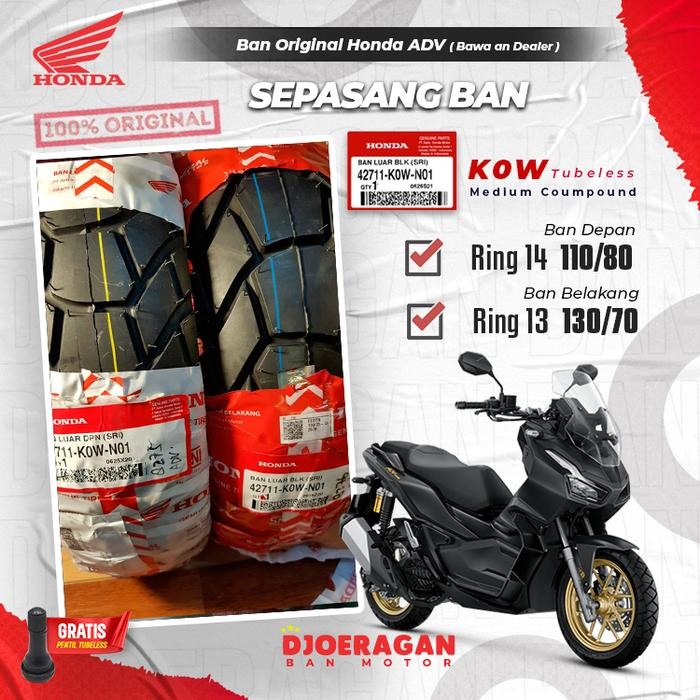 PREMIUM Ban Motor Honda ADV Federal AHM Depan Belakang 110/80-14 dan 130/70-13