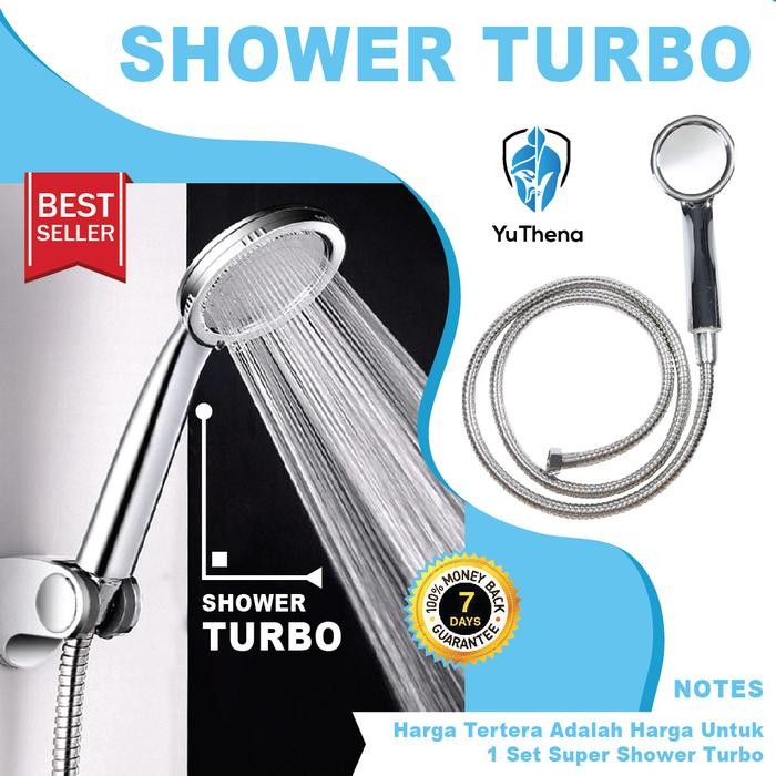 PREMIUM Super Shower Hemat Air Murah - Hand Shower Shower Mandi Turbo