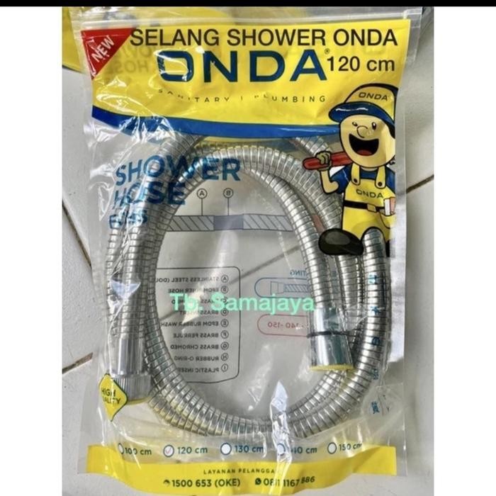PREMIUM SELANG SHOWER TOILET ONDA 120 cm . Selang shower cebok Onda