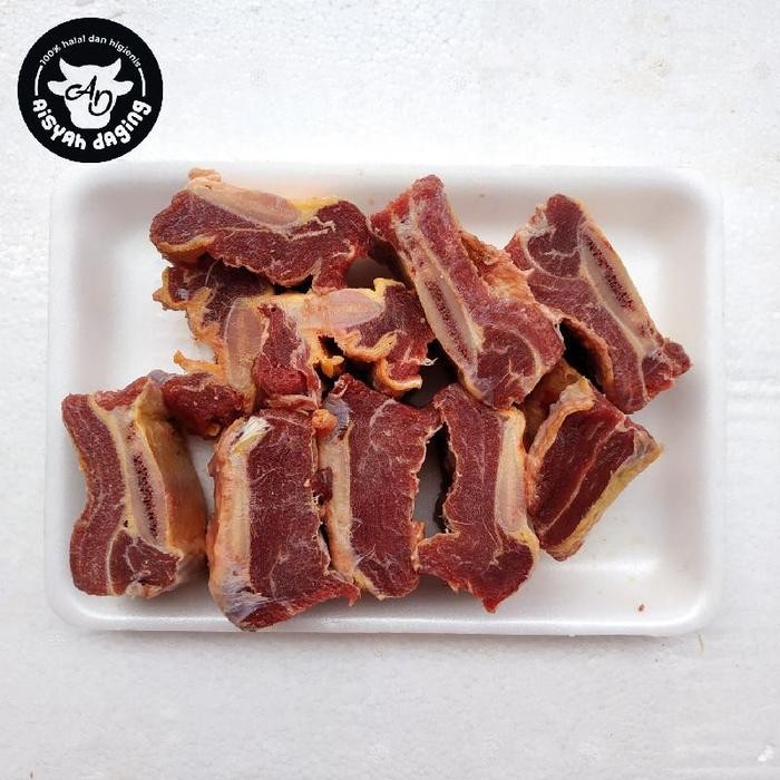 

Iga Daging Tebal/Iga Shortrib 500 gram/1 Kg Aisyah Daging