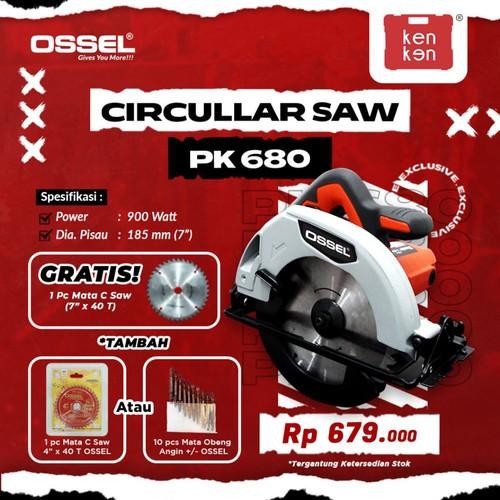 Ossel Pk 680 Mesin Gergaji Kayu Circular Saw