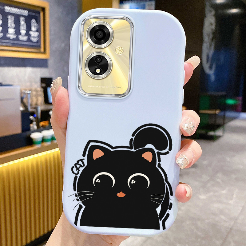 Casing Hp Untuk OPPO A59 F1s Case Casing Kesing pelindung silikon Softcase lunak baru HP kucing hita