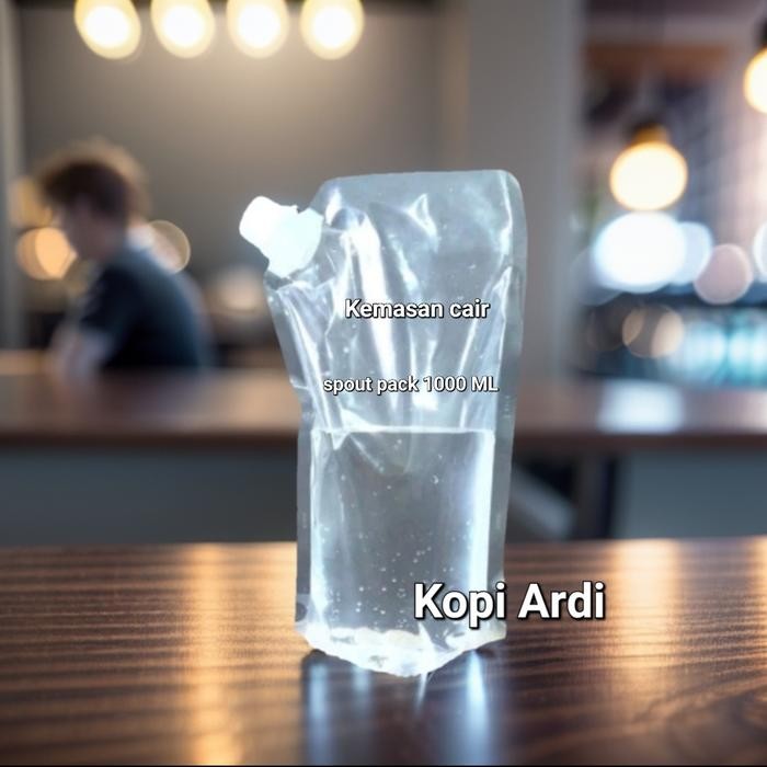 Kemasan Standing pouch cair 1000 ml Spoutpack