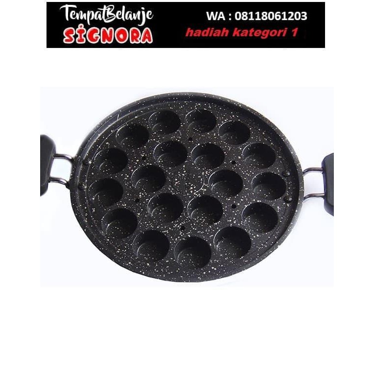 Signora Mini Snack Pan Marble Kue Apem, Lumpur, Serabi, Porffetjes