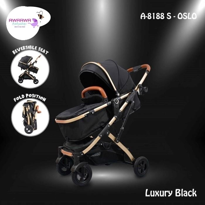 L'Abeille Oslo A8188S Baby Stroller Kereta Dorong Bayi Handle 2 Arah