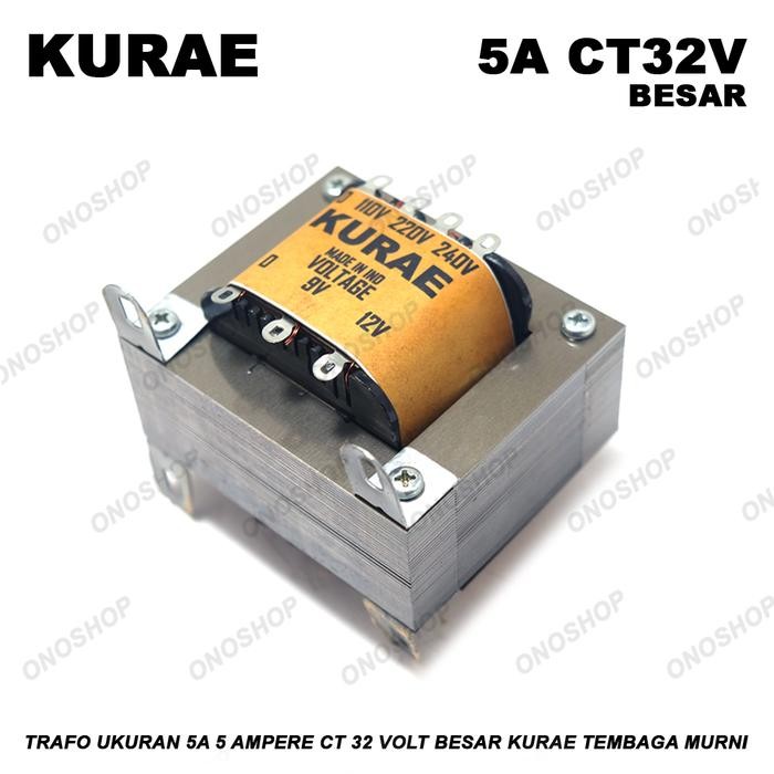 TRAFO 5A 5 AMPERE CT 32 VOLT BESAR KURAE TEMBAGA MURNI