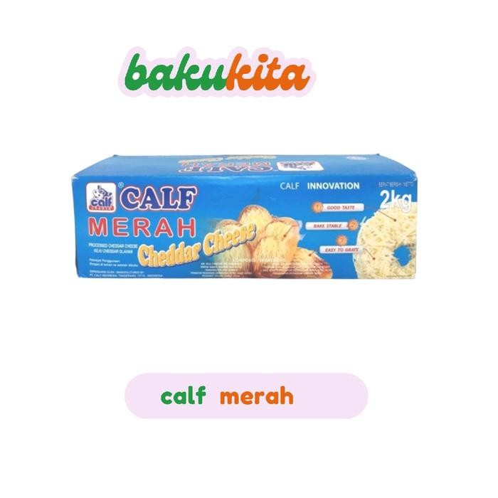 

Keju Cheddar Calf Merah 2KG