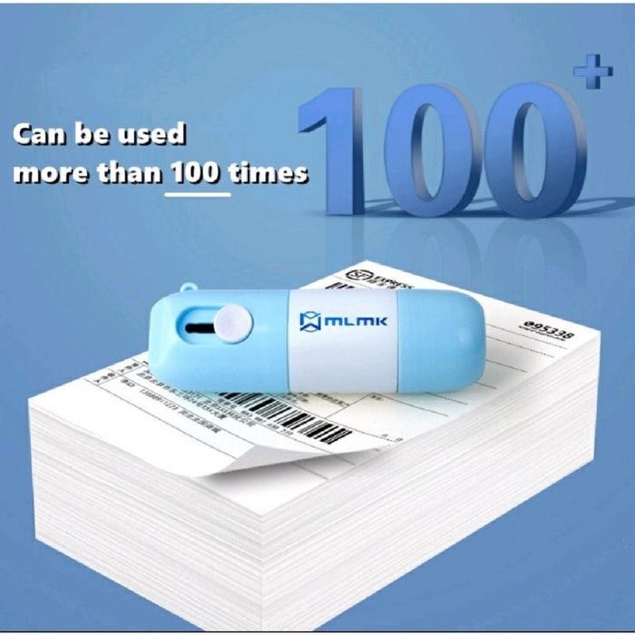 

box opener roller stamp penghapus resi cutter pembuka paket 2in1 kode 648