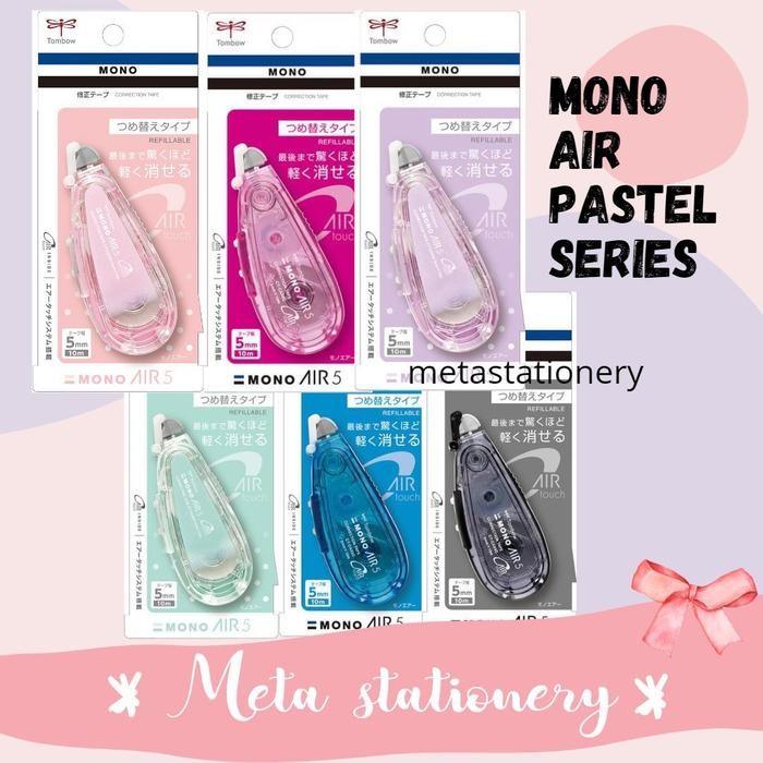 

correction tape / tipex tombow mono air 5mm x 10m pastel edition kode 528