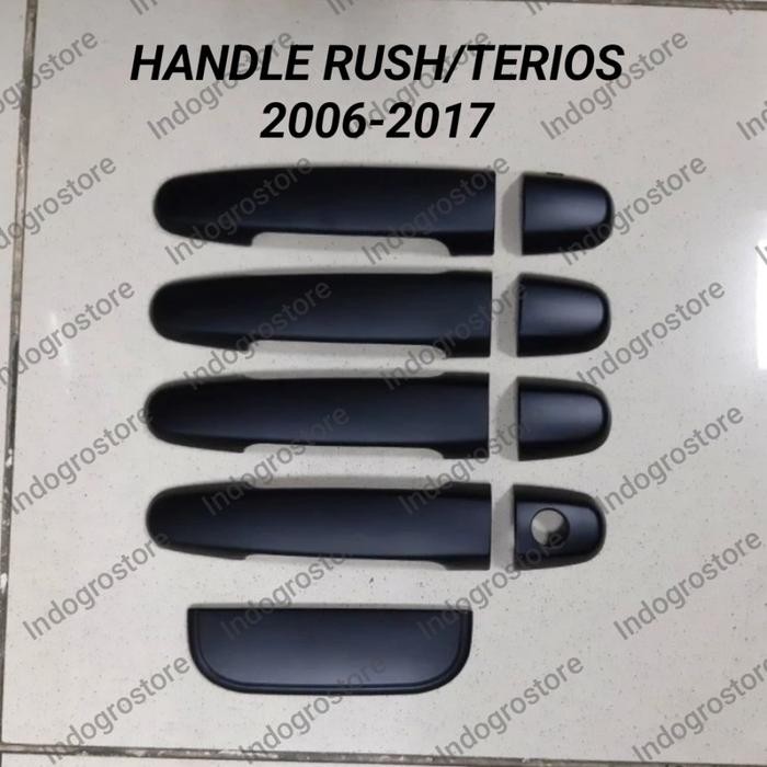 COVER HANDLE PINTU HITAM/CHROME MOBIL RUSH TERIOS 2006 2007 2008 2009 2010 2011 2012 2013 2014 2015