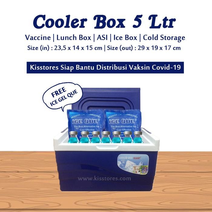 Vaccine Carrier Box Cooler Box Vaksin Box Pendingin