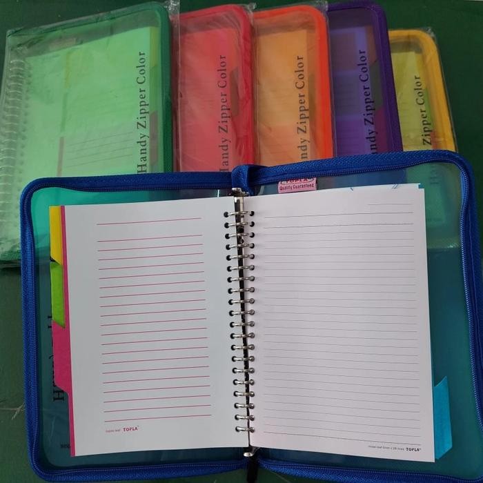 

BINDER NOTE ZIPPER TOPLA A5 MURAH BERKUALITAS KODE 667