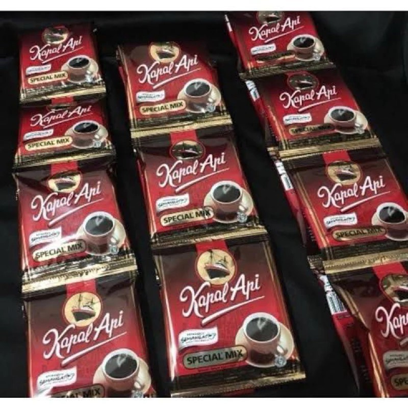

kapal api special mix renteng 10sct Kopi Kapal Api Special Mix / Kopi Hitam + Gula (25gr) - Kopi Kapal Api Special Mix 10 Sachet