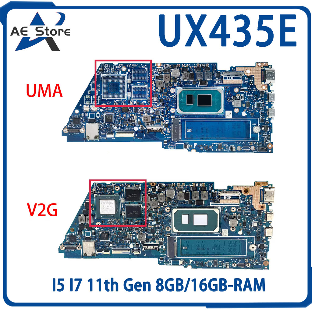 AE UX435E Mainboard For ASUS UX435EA UX435EAL UX435EG UX435EGL BX435E RX435E Laptop Motherboard I5 I