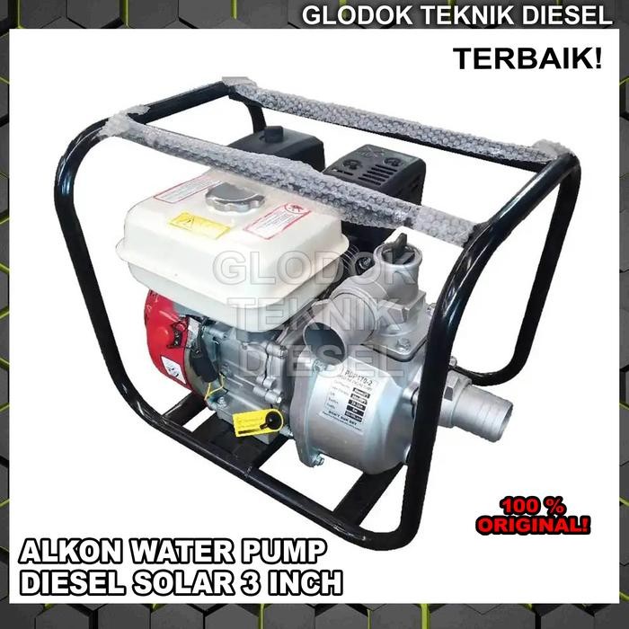 Mesin Pompa Air Alkon Diesel Solar 3 Inch 80 mm Water Pump