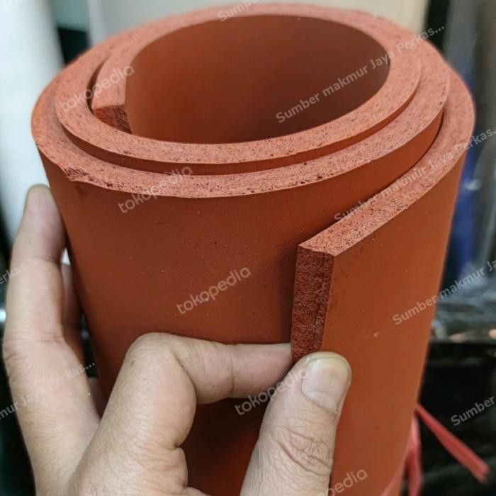 

Sponge Rubber Silicone 10mm x 21cm x 100cm ( Sponge Alas Mesin Press)