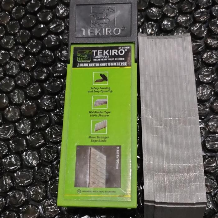 

TEKIRO ISI PISAU CUTTER BESAR 18 mm Isi Cutter 60pcs 18mm GT-BC1820