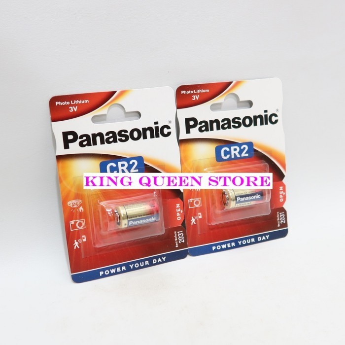 [Expert] Baterai Panasonic CR2 / Baterai Lithium Power Panasonic CR 2 - Asli