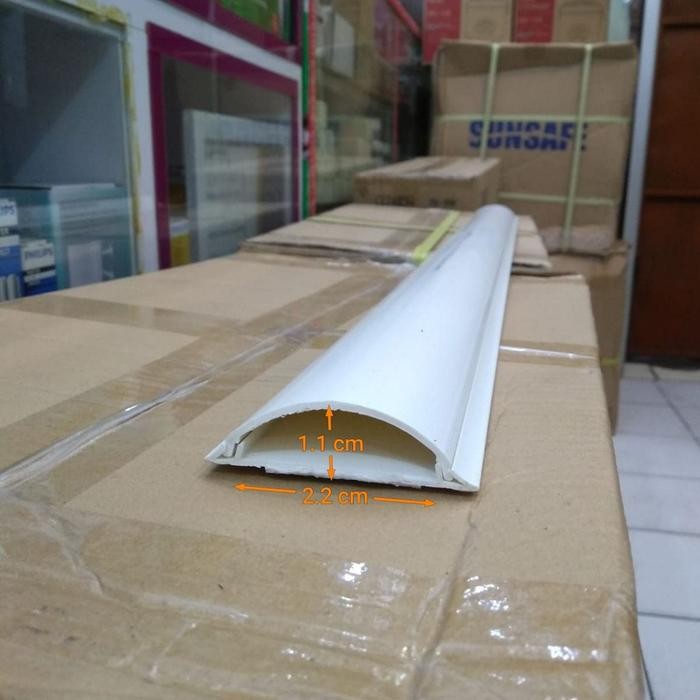 (Expert) Penutup kabel Lantai Ducting Lantai OVAL NISO panjang 1m