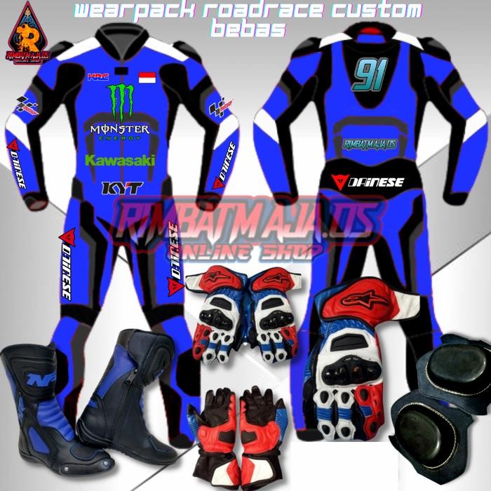New Wearpack Road Race Custom Balap Full Set Design Bebas Dewasa Dan Anak Original