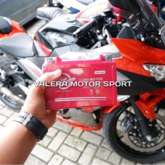 Aki Accu Kering Wilwood Kawasaki Ninja 250 Karbu Ninja 250 Fi Ninja Mono Z250