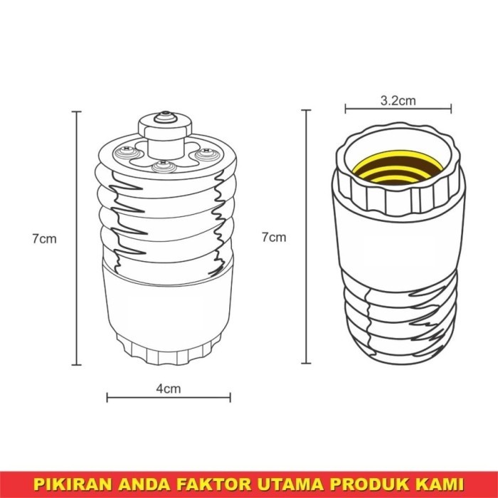 [Expert] Converter Lampu Fitting E40 ke Fitting E27 Fiting Over E 40 E