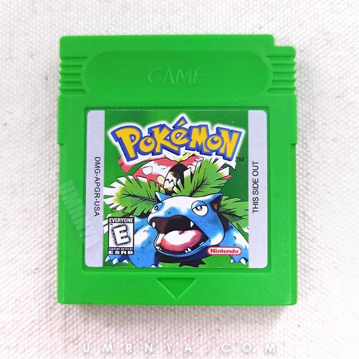 Kaset Nintendo Pokemon Green Gameboy Color GBC GBA DMG Rare Leaf US