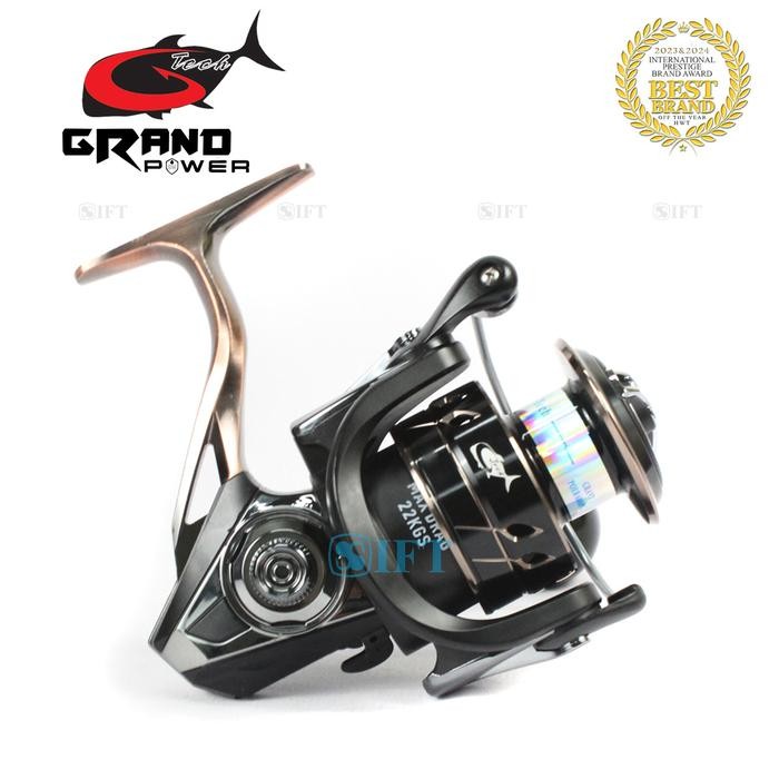 Reel G-Tech Grand Power Sw 3000 Sd 6000 Pg Power Handle Saltwater Metal Body Sungai Pasiran Laut