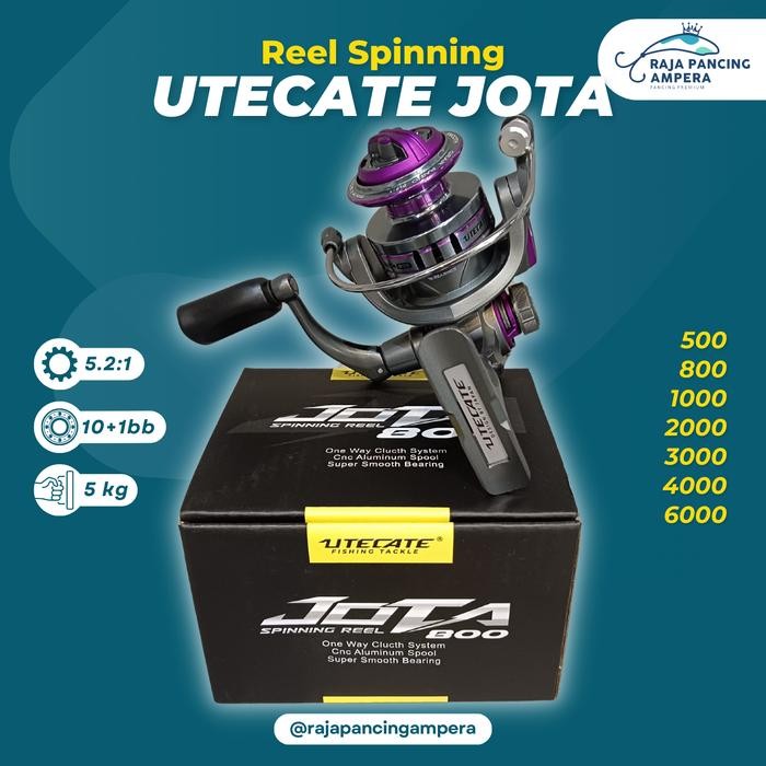 Reel Spinning Utecate Jota Kerekan Pancing Alumunium Spool Murah