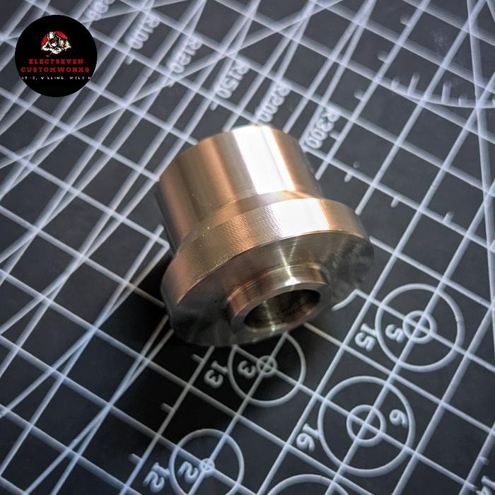 STAINLESS BUSHING FLANGE CUSTOM Panjang Total 26mm, Diameter Luar 34mm