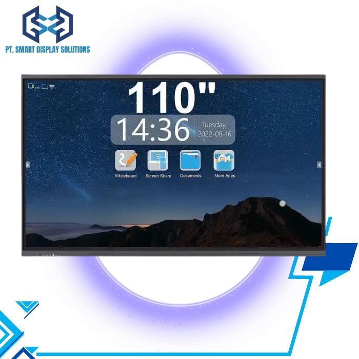 

Terlaris Interactive Whiteboard 86 Inchi Touchscreen 4K Kantor Sekolah Meeting Room Single Os