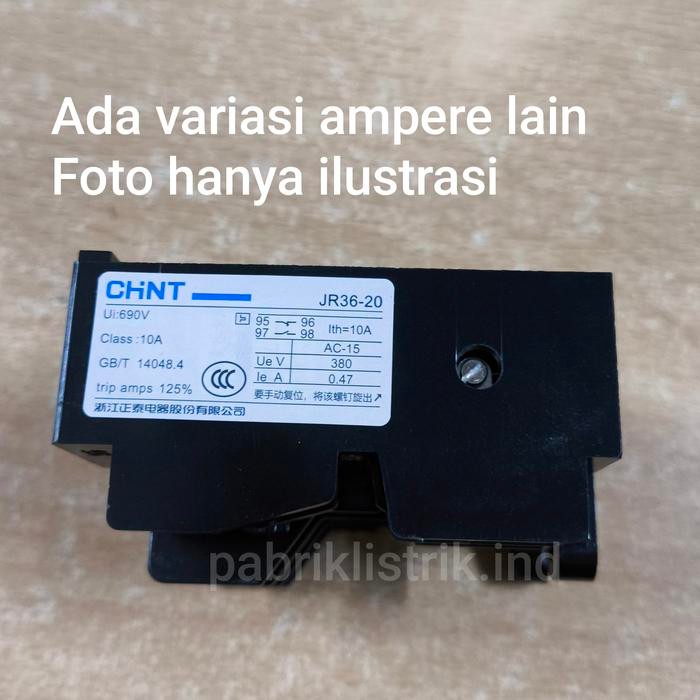 THERMAL OVERLOAD JR36 20 CHINT ORIGINAL BERKUALITAS