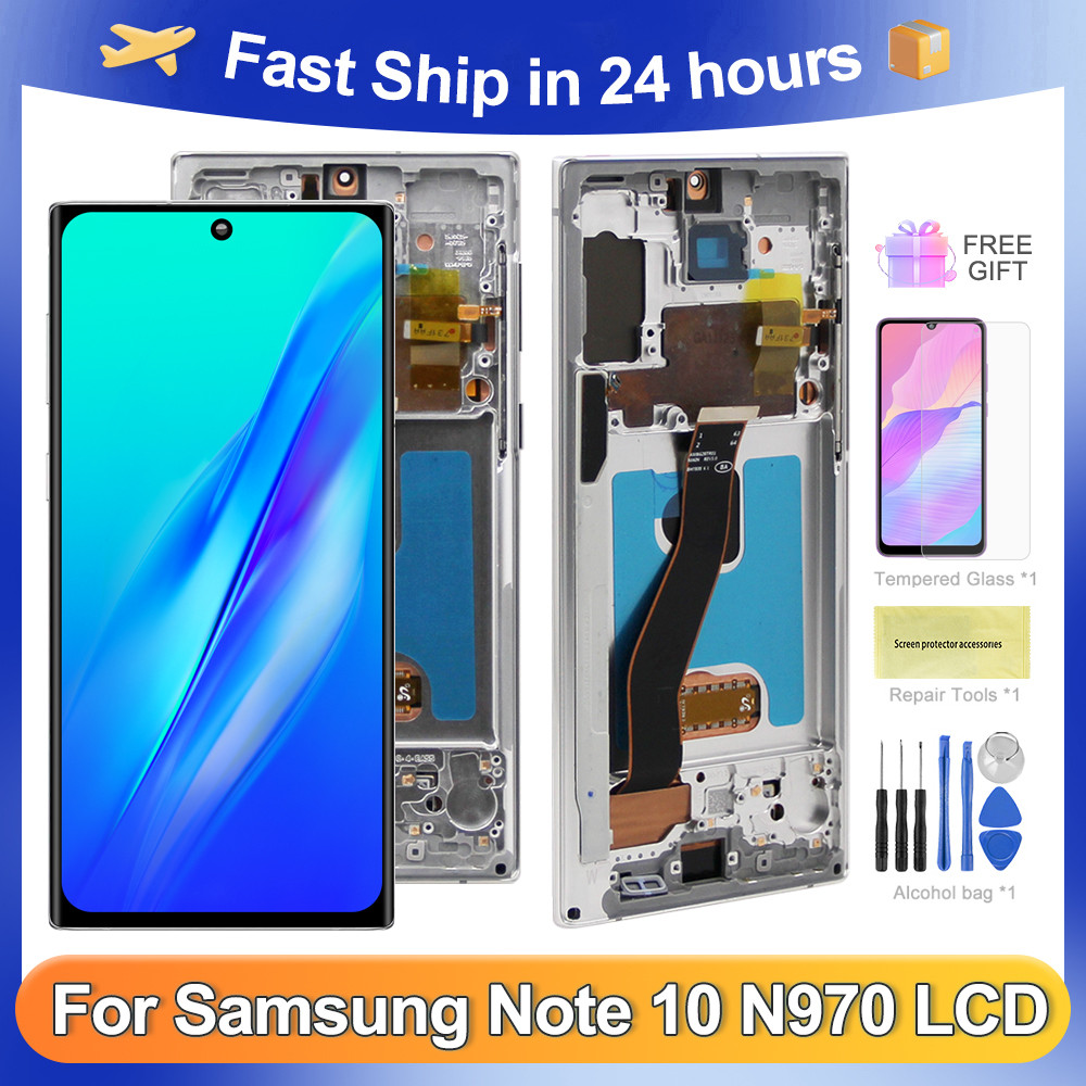 Note 10 6.3''For Samsung For  Note10 N970F N970U N970W N970N LCD Display Touch Screen Digitizer Asse