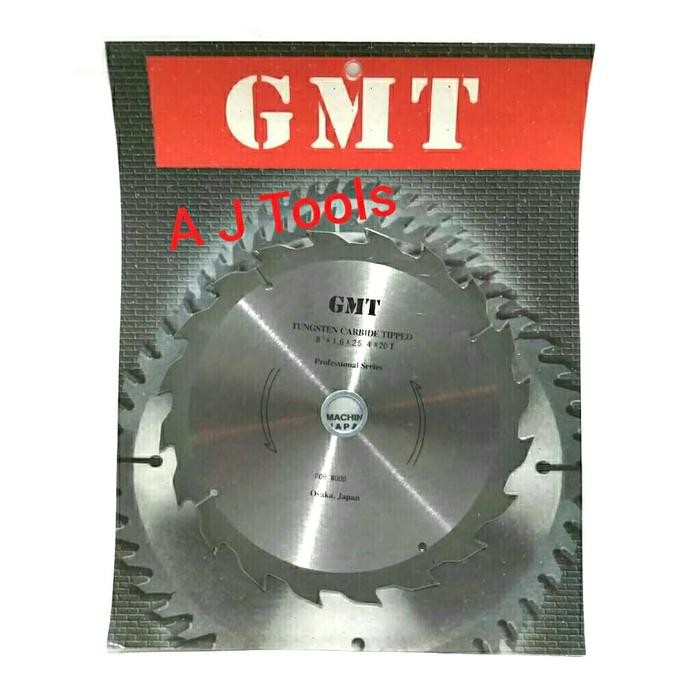 PREMIUM ORIGINAL Circular Blade Thin / Mata Gergaji GMT 8" Inch x 20T Tipis